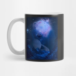 Astronaut Falling From Space On Earth Mug